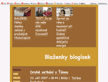 Tablet Screenshot of blazenka.blog.cz