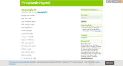 Desktop Screenshot of piroskardviragom.blog.hu