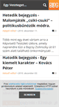 Mobile Screenshot of egyvesztegetestortenete.blog.hu