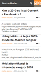 Mobile Screenshot of mattai-macher.blog.hu