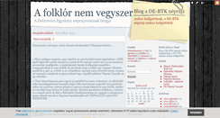 Desktop Screenshot of etnografuspalanta.blog.hu