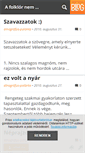 Mobile Screenshot of etnografuspalanta.blog.hu