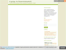 Tablet Screenshot of gyogynovenyek.blog.hu