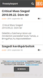 Mobile Screenshot of freestyleszeged.blog.hu