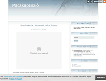 Tablet Screenshot of macskapanzio.blog.hu