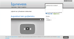 Desktop Screenshot of igynevess.blog.hu