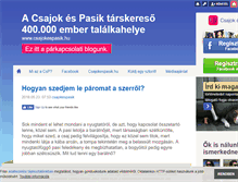 Tablet Screenshot of csajokespasik.blog.hu
