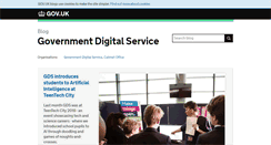 Desktop Screenshot of gds.blog.gov.uk