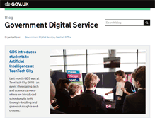 Tablet Screenshot of gds.blog.gov.uk