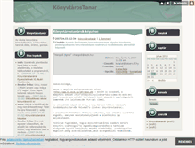 Tablet Screenshot of konyvtarostanar.blog.hu