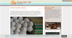 Desktop Screenshot of eszterlancfoz.blog.hu
