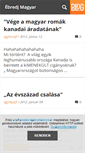 Mobile Screenshot of ebredjmagyar.blog.hu