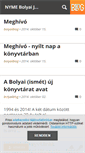 Mobile Screenshot of bolyaiblog.blog.hu