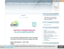 Tablet Screenshot of bolyaiblog.blog.hu