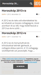 Mobile Screenshot of horoszkop2010.blog.hu