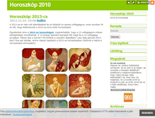 Tablet Screenshot of horoszkop2010.blog.hu