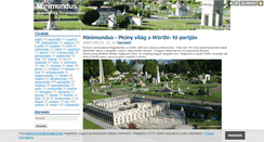 Desktop Screenshot of minimundus.blog.hu