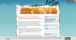 Desktop Screenshot of civilpr.blog.hu