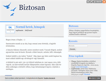 Tablet Screenshot of biztosan.blog.hu