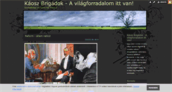Desktop Screenshot of kaoszbrigadok.blog.hu