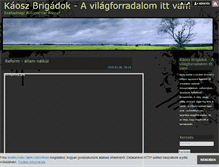 Tablet Screenshot of kaoszbrigadok.blog.hu