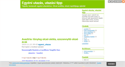 Desktop Screenshot of egyeni-utazas.blog.hu