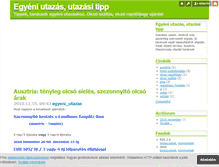 Tablet Screenshot of egyeni-utazas.blog.hu