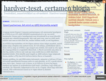 Tablet Screenshot of hardver-teszt.blog.hu