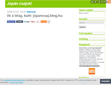 Tablet Screenshot of japancsajok.blog.hu