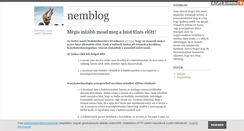 Desktop Screenshot of nemblog.blog.hu