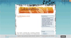Desktop Screenshot of lakaskultura.blog.hu