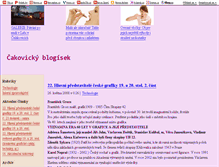 Tablet Screenshot of cakovickyblogisek.blog.cz