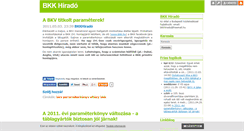 Desktop Screenshot of bkkhirado.blog.hu