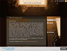 Tablet Screenshot of informatikus.blog.hu
