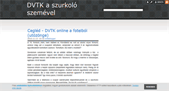 Desktop Screenshot of dvtkblog.blog.hu