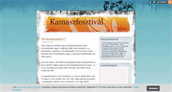 Desktop Screenshot of kamaszfesztival.blog.hu