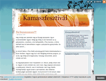 Tablet Screenshot of kamaszfesztival.blog.hu