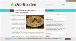 Desktop Screenshot of diobisztro.blog.hu