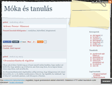 Tablet Screenshot of mokaestanulas.blog.hu