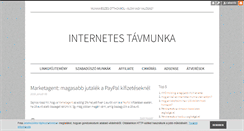 Desktop Screenshot of onlinetavmunka.blog.hu