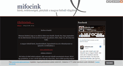 Desktop Screenshot of mifocink.blog.hu