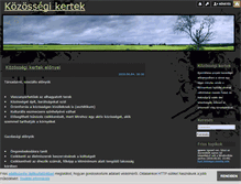 Tablet Screenshot of kozossegikertek.blog.hu