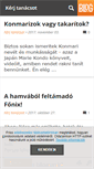 Mobile Screenshot of kerjtanacsot.blog.hu