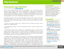 Tablet Screenshot of kerjtanacsot.blog.hu