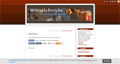 Desktop Screenshot of melegpar.blog.hu
