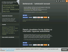 Tablet Screenshot of internetes-penzkereses.blog.hu