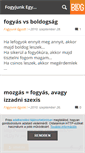 Mobile Screenshot of fogyjunkegyutt.blog.hu