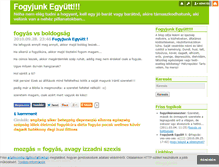 Tablet Screenshot of fogyjunkegyutt.blog.hu