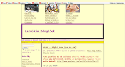 Desktop Screenshot of lenkaska.blog.cz