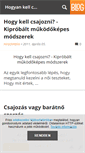 Mobile Screenshot of hogyankellcsajozni.blog.hu